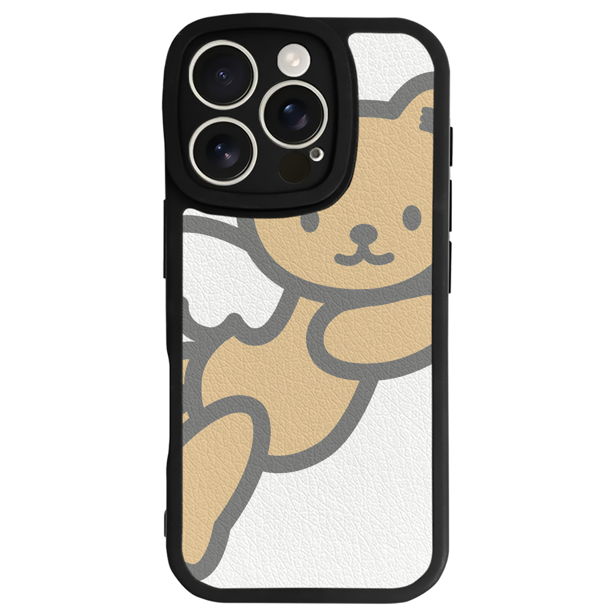（画像用） Hello Kitty ハローキティ 【iPhone 16シリーズ対応】シリコンスマホケース（レザー調） 材質：シリコン